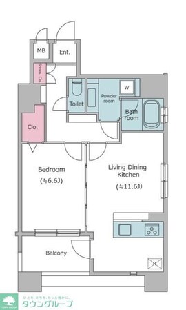 レジディア島津山の物件間取画像